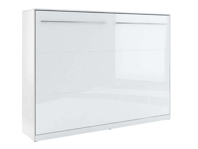 Opklapbed CONCEPTION 140x200 cm wit/hoogglans wit (horizontaal)