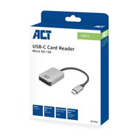 ACT usb-c kaartlezer voor sd en micro sd, sd 4.0 uhs-ii