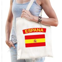 Katoenen tasje wit Espana / Spanje supporter - thumbnail