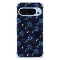 Doorzichtige Silicone Hoesje voor Google Pixel 9 | 9 Pro Voetbal