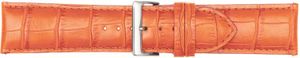 Horlogeband Poletto 454S.14.24 Leder Oranje 24mm