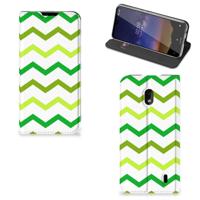 Nokia 2.2 | Hoesje met Magneet | Zigzag Groen