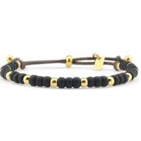 Qoss Kralen Armband Claudia Zwart | Goud