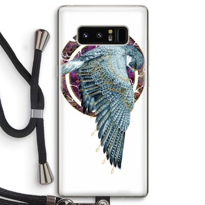 Golden Falcon: Samsung Galaxy Note 8 Transparant Hoesje met koord