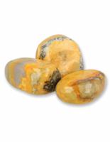 250 gram Jaspis Bumblebee trommelstenen uit Indonesië ca 10-13 stuks - thumbnail