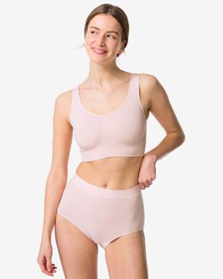 HEMA Dames tailleslip naadloos micro lichtroze (lichtroze)