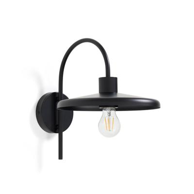 Kave Home Wandlamp 'Nuvira' Gesatineerd metaal, kleur Zwart