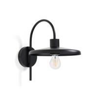 Kave Home Wandlamp 'Nuvira' Gesatineerd metaal, kleur Zwart