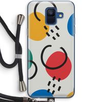 Illustratieve pop 3: Samsung Galaxy A6 (2018) Transparant Hoesje met koord