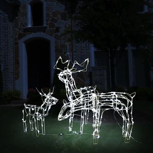 VidaXL 3-delige kerstverlichting rendieren 229 led&apos;s