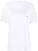 Maison Kitsuné t-shirt à patch Fox - Blanc