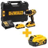 DeWALT DCD709L2T Compacte accu klop-/schroefboormachine 18V XR 3.0Ah in TSTAK