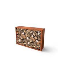 Geroba Geroba houtopslag Egura C8 1500x385x1000mm - Cortenstaal