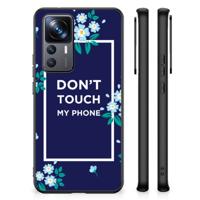 Xiaomi 12T | 12T Pro | Telefoon Hoesje | Flowers Blue DTMP