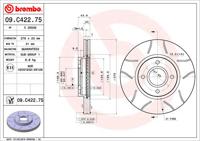 Brembo Remschijven 09.C422.75 - thumbnail