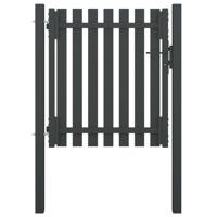 Poort 1x1,25 m staal antraciet