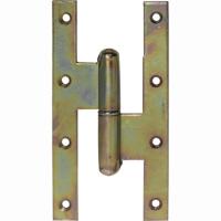 Paumelle DIN LS 160X80mm YGB