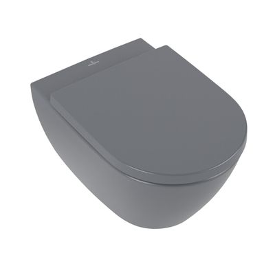 Villeroy & Boch Subway 2.0 wandcloset - 56cm - directflush diepspoel Ceramic+ grafiet 5614r0i4