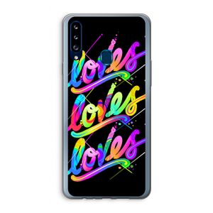 Loves: Samsung Galaxy A20s Transparant Hoesje