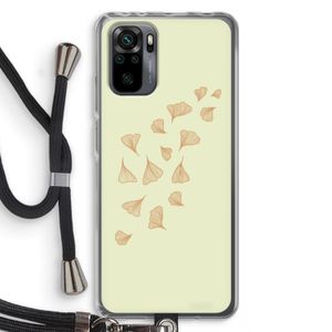 Falling Leaves: Xiaomi Redmi Note 10 Pro Transparant Hoesje met koord