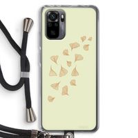 Falling Leaves: Xiaomi Redmi Note 10 Pro Transparant Hoesje met koord