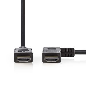 High Speed HDMI-kabel met Ethernet | HDMI-connector - HDMI-aansluiting rechts haaks | 1,5 m