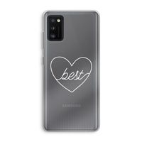 Best heart pastel: Samsung Galaxy A41 Transparant Hoesje