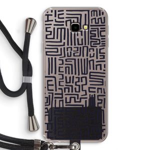 Moroccan Print: Samsung Galaxy J4 Plus Transparant Hoesje met koord