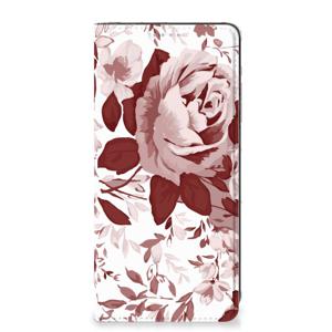 Bookcase Samsung Galaxy A21s Watercolor Flowers