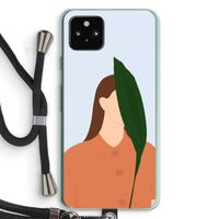 Leaf: Pixel 5a 5G Transparant Hoesje met koord