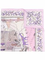 Ferragamo foulard Palazzo à imprimé graphique - Rose - thumbnail