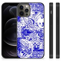 Mobiel Case iPhone 12 Pro Max Angel Skull Blauw