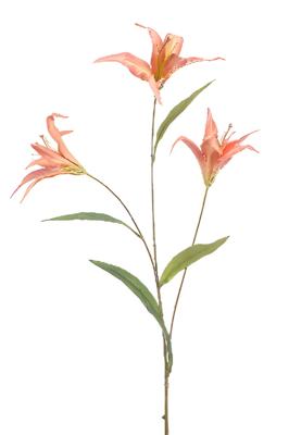 Lily wild spray x3 coral 100 cm Emerald - Emerald