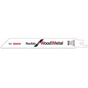 Bosch Accessoires 5x Reciprozaagblad Flexible voor Hout en Metaal S922HF - 2608656016