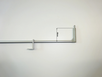 Duco bedieningstang B=60 750mm Alu F1 (zilver/grijs) - thumbnail