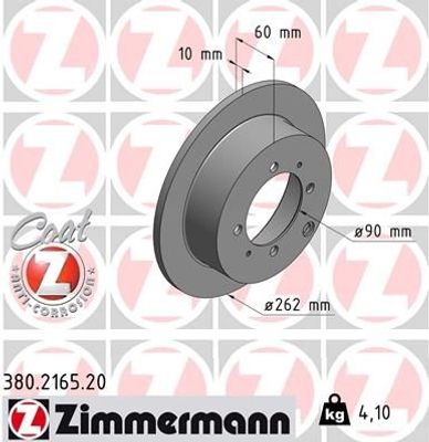 Remschijf Coat Z 380216520