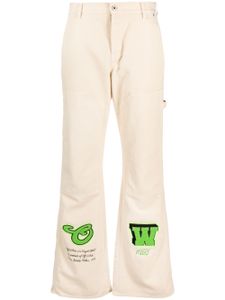 Off-White jean droit à logo appliqué - Tons neutres