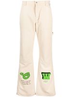 Off-White jean droit à logo appliqué - Tons neutres