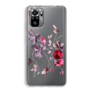Mooie bloemen: Xiaomi Redmi Note 10S Transparant Hoesje
