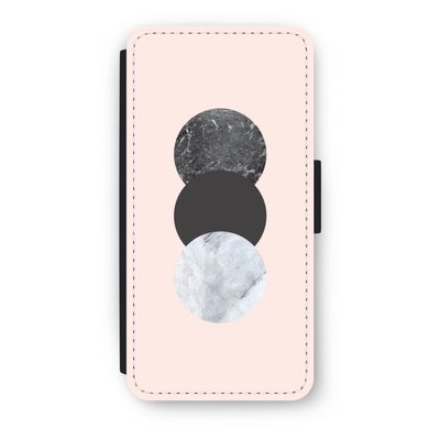 Marmeren cirkels: iPhone 8 Flip Hoesje