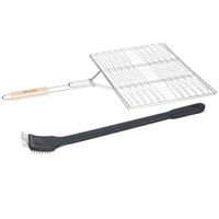 BBQ/barbecue grill klem 40 cm incl. schoonmaakborstel