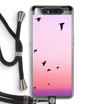 Fly away: Samsung Galaxy A80 Transparant Hoesje met koord