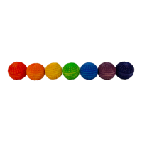 Papoose Toys Papoose Toys Mini Rainbow Acorn Balls/7pc