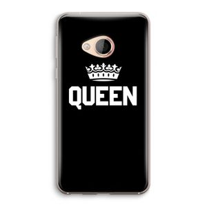 Queen zwart: HTC U Play Transparant Hoesje