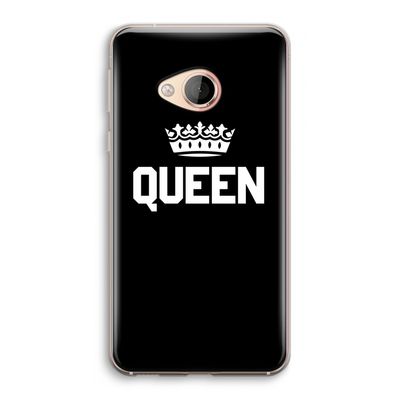 Queen zwart: HTC U Play Transparant Hoesje