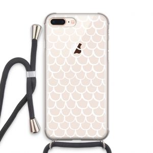 Dakpannetjes: iPhone 7 PLUS Transparant Hoesje met koord