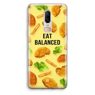 Eat Balanced: OnePlus 6 Transparant Hoesje