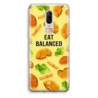 Eat Balanced: OnePlus 6 Transparant Hoesje