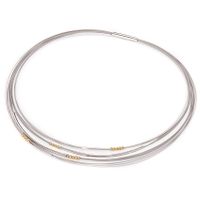 GALA DESIGN J0148 Ketting Sublime zilver-staal zilver-en goudkleurig 43 cm