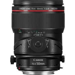 Canon TS-E 50mm f/2.8L SLR Macrolens Zwart, Rood